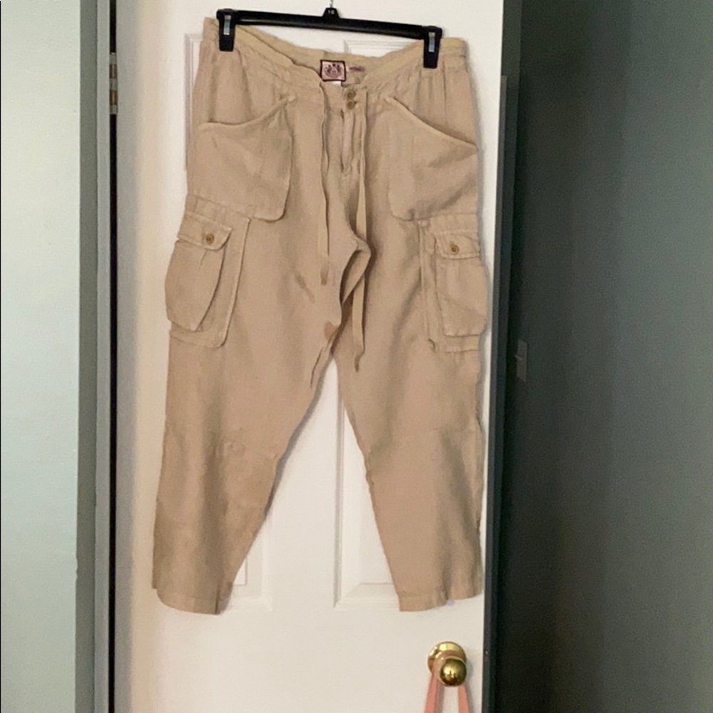 Linen cargo pant by Juicy Couture
